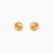 Boucles d'oreilles puces Ilhame nid or jaune