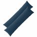 vidaXL - Kussensloop - 2 stuks - ALMELO - Marineblauw - 40 x 145 cm - corduroy