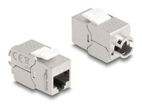 DeLOCK 87891 connecteur de câble RJ45 Argent, Blanc