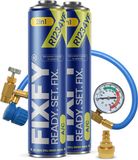 FIXFY 2in1 500ml airconditioning navulset - 2x GROTE BUS + Slang + R1234yf Adapter