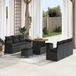 Maison Exclusive Ensemble de jardin 9 pièces, ensemble de salon en polyrotin noir