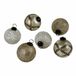 LOBERON Set de 6 boules de Noël Hélisande gris/doré