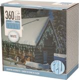 Merkloos Kerstverlichting - IJspegel - Lichtgordijn - 12 meter - 360 LED's - Wit - voor binnen & buiten