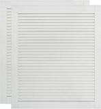 vidaXL - Portes d'armoire - avec - lamelles - 2 - pièces - 61,5x49,4 - cm - pin - blanc