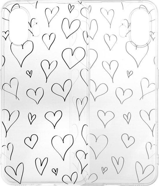 iMoshion Hoesje Nothing Phone (2) - Siliconen Back Cover - Meerkleurig / Heart