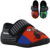 Leomil Super Mario - Pantoffels kinderen voor jongens - Luigi en Mario Sloffen kind met klittenbandsluiting - Schoenen van 2 tot 8 jaar - Maat 27 - Zwart