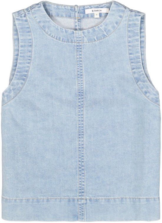 Garcia Top Denim Top Q260028 8979 Light Used Dames Maat - L