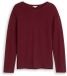 Tom Tailor - Grande Taille - Pull en tricot en coton - Taille 52 - Preppy Plum