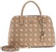 GUESS Emelie Logo Two Comp Satchel Biscotti Logo Sac à main Sac bandoulière