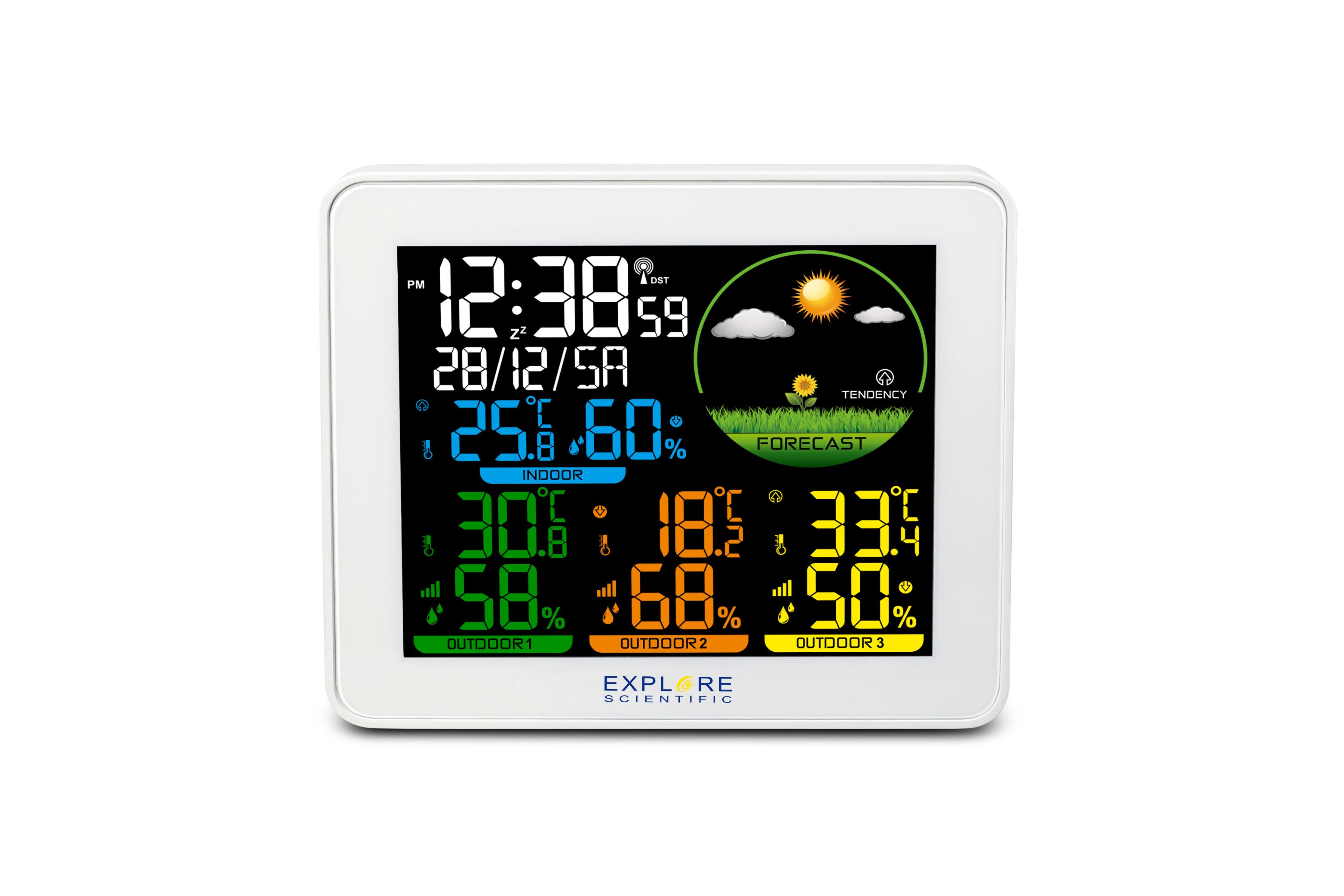 Explore Scientific WSH4005C - Wit Weerstation met Kleurenscherm