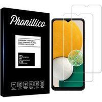 Phonillico® Gehard glas voor Samsung Galaxy A13 5G [Pack 2] Screenprotector van glasfilm