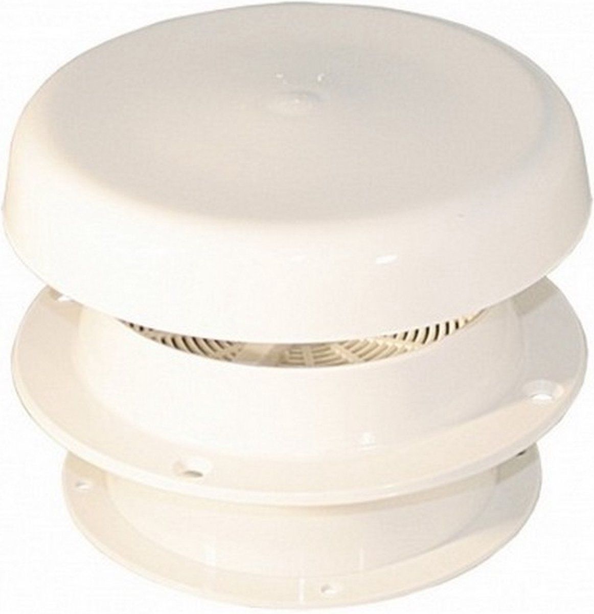 Lindemann Kunststof paddestoel dek ventilator met hor - wit