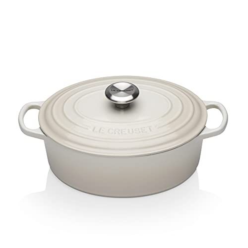 Le Creuset Signature SS Braadpan - Ovaal - 27 cm - Meringue