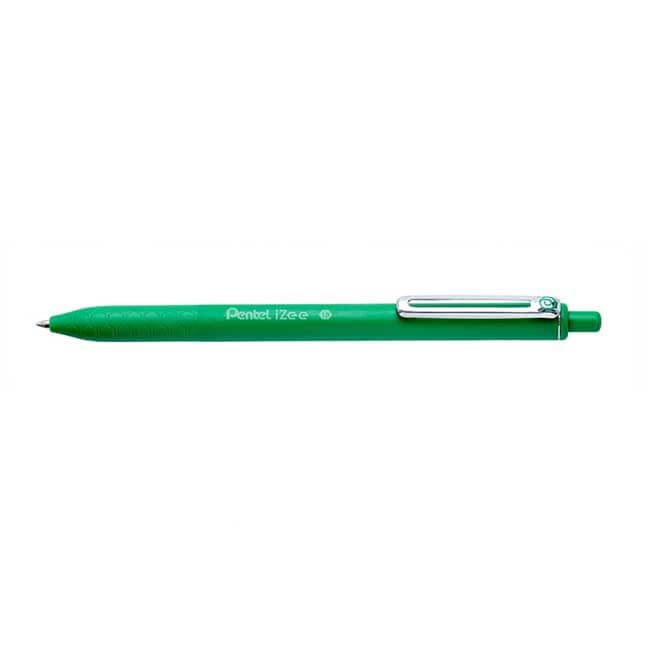 Pentel iZee BX470 Stick Ballpoint Pen - Green - Fine - 1 pc