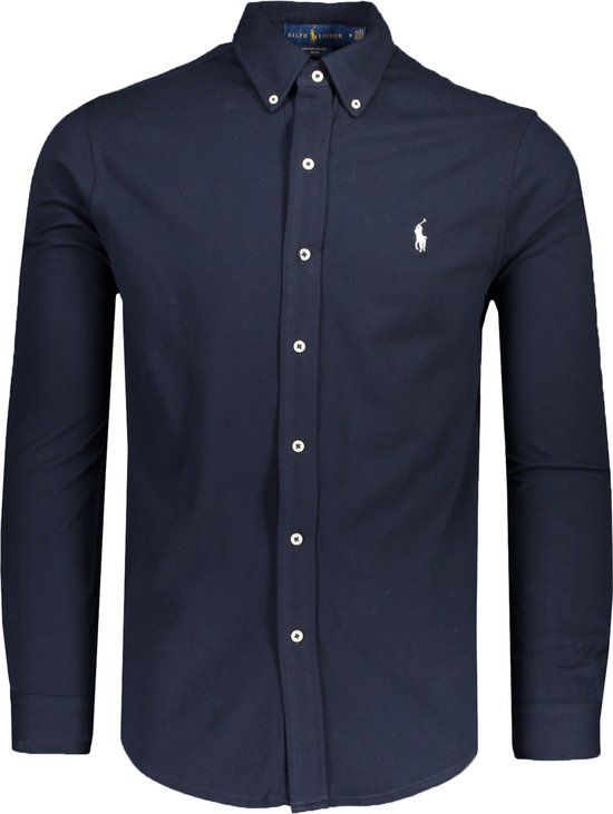 Polo Ralph Lauren Overhemd Blauw Maat M Mannen Katoen