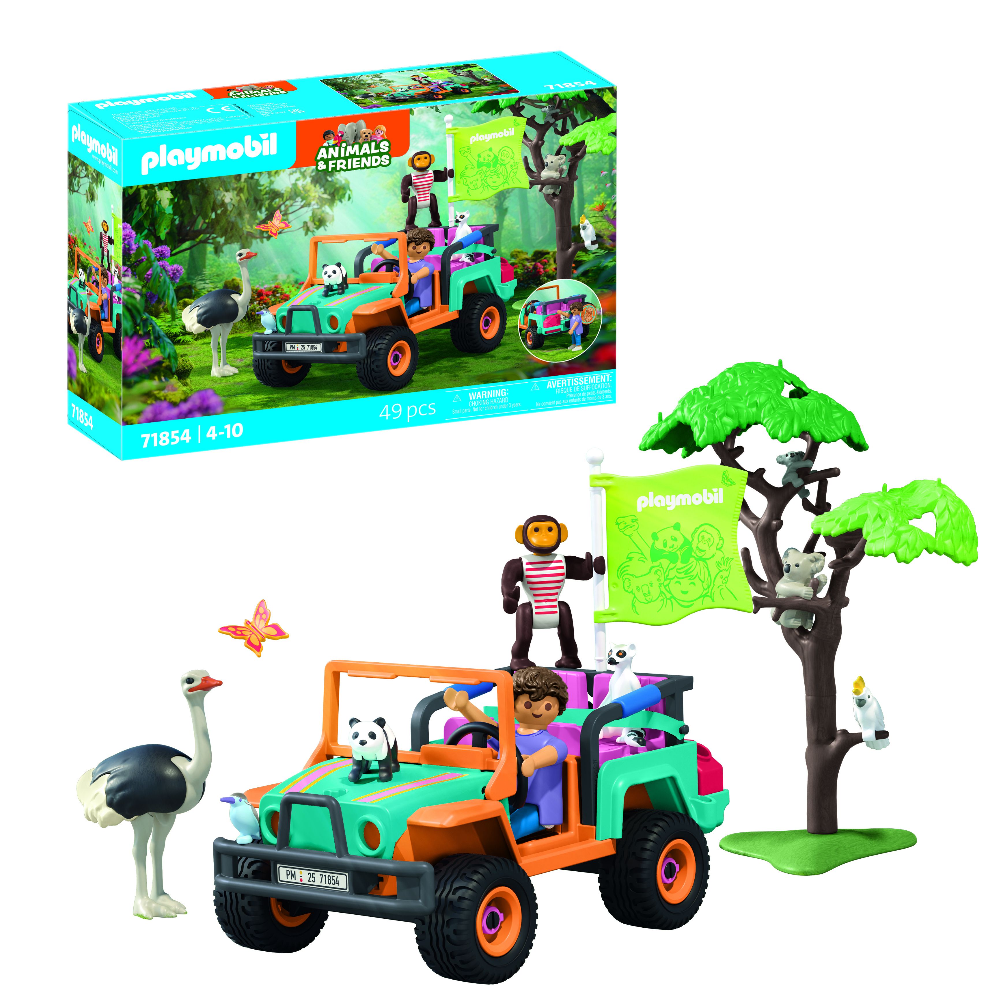 PLAYMOBIL 71854 Animals & Friends Colourful Off-Road Vehicle Action/Adventure Toy Set