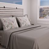 PETTI Artigiani Italiani - Beddengoedset voor tweepersoonsbed, beddengoed met vlinders, opdruk alleen op kussenslopen, gemaakt in Italië.