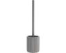 Tendance WC borstel met houder 101 series - grijs - geribbeld - Polyresin - 9 x 37 cm