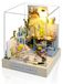 Icecat Kit de construction de maison de poupées miniature pour débutants, avec meubles