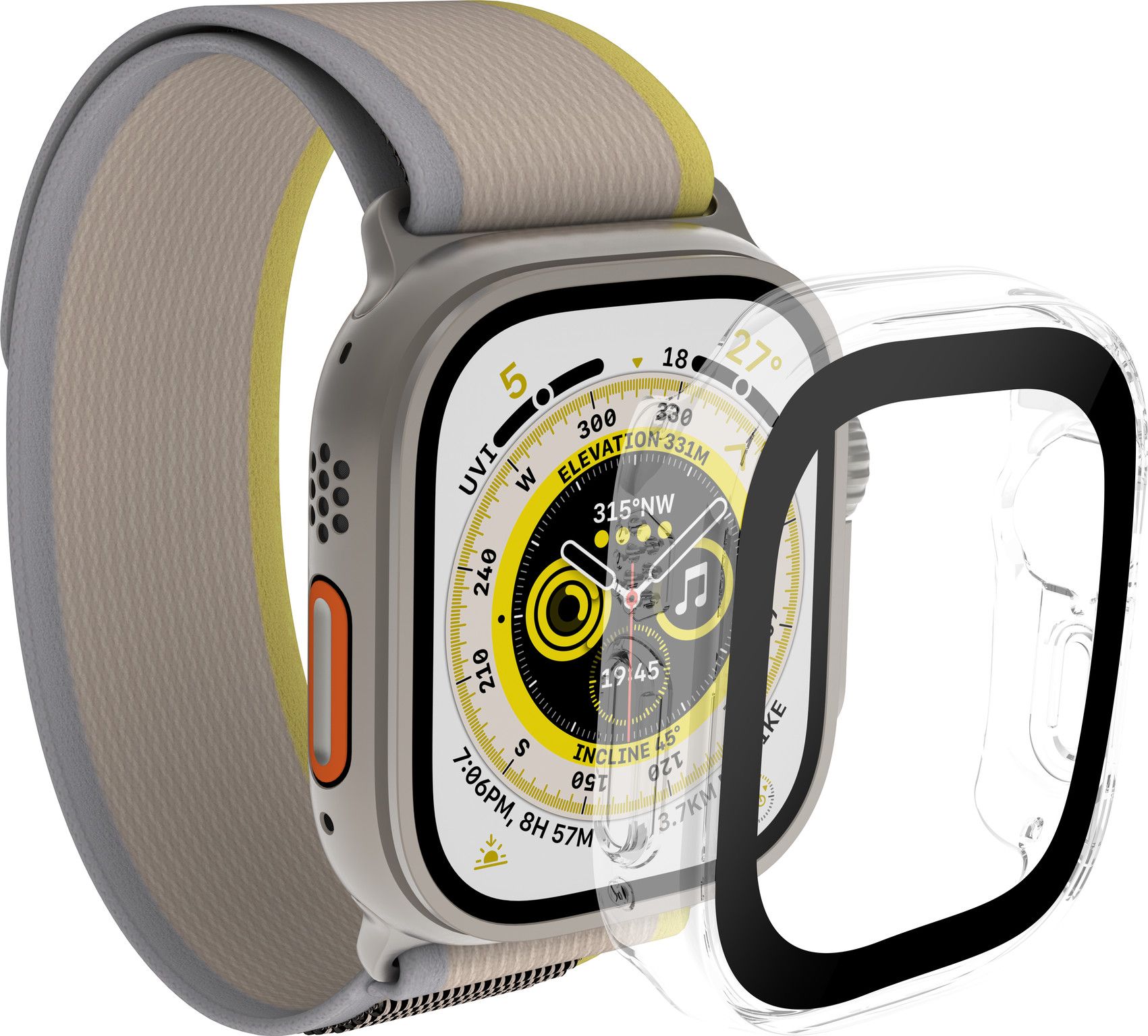 BlueBuilt Full Body Apple Watch Ultra 49mm Screenprotector Glas