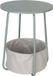 Merkloos Relaxdays Ronde Bijzettafel met Mand - Ø 40 cm - Mintgroen