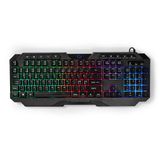 Nedis GKBD110BKND Clavier de jeu USB QWERTY Nordique Noir