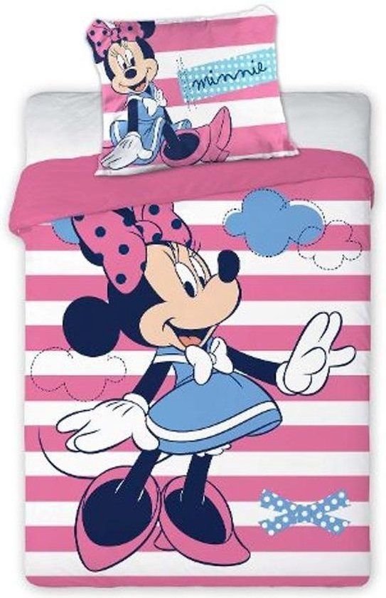 Disney Minnie Mouse Minnie Mouse Baby Dekbedovertrek - 100 x 135 cm - Roze - Katoen