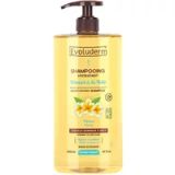 EVOLUDERM - Hydraterende Monoï shampoo met folie – 1000 ml – 95% natuurlijke oorsprong – veganistisch – gemaakt in Frankrijk