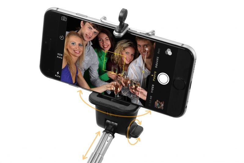 Technaxx Selfie Stick Monopod BT-X13 - Zwart/Zilver