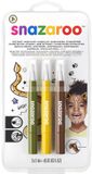Snazaroo Brush pen Jungle Schminkset Kinderfeestje 6 ml Geel Groen Bruin