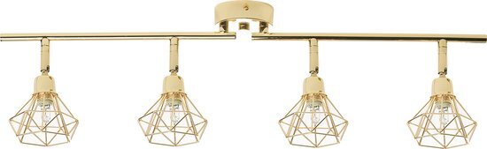 Beliani erma - plafondlamp-goud-metaal