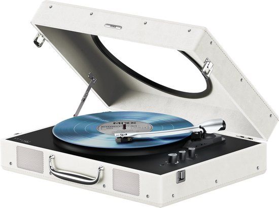 Mixx Revival 65 Vinyl Platenspeler - Bluetooth - Ingebouwde Speakers - Verstelbare Toonarm - Cream