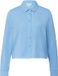 s.Oliver - Cropped jersey blouse met elastische tailleband aan de achterkant - Lichtblauw - Dames - Maat 48