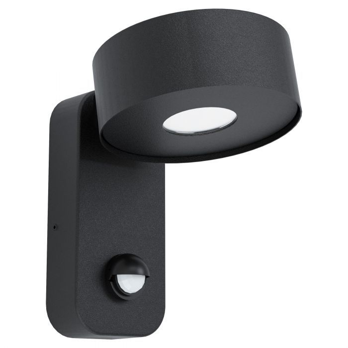 EGLO Palasco Wandlamp - Zwart - LED - 2000 Lumen - Met Sensor