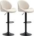 HOMCOM Barstool Chenille (100% polyester) 48x50x115cm Beige