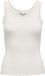 ONLY CARMAKOMA - CARSARA SHARAI LACE TANK TOP JRS NOOS - Meisjes - Tops - Maat 50-52 - Katoen/Elastaan - Kort - Mouwloos - Ronde hals - Cloud Dancer