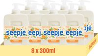 Seepje Handzeep Versgeperste Sinaasappel Geur - 8 x 300 ml - Voordeelverpakking