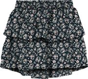NAME IT NKFPVINAYA SKIRT H - Fille - Jupes - Rouge - Fleurie - Polyester - 8 ans