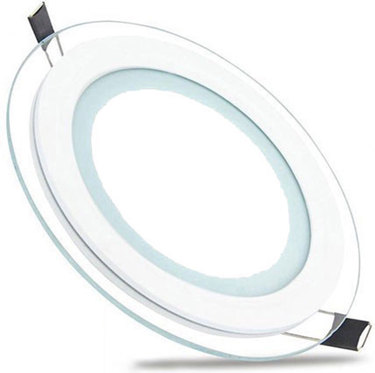 Horoz Electric LED Downlight Slim - Inbouw Rond 6W - Helder/Koud Wit 6400K - Mat Wit Glas - Ø96mm