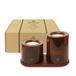 Spaas Giftbox Delight Geurkaarsen met houten decoratieschaal - Nighttime Nostalgia