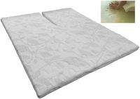 Slaaploods.nl Splittopper - Traagschuim Deluxe - 160x210x8 cm - Wit