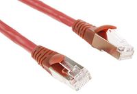 RS PRO Ethernetkabel Cat.6, 10m, rode patchkabel, A RJ45 F/UTP stekker, B RJ45, LSZH