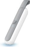 MyBeo massageapparaat, massagepen met vibratie- en warmtefunctie, 3 temperatuurstanden (40, 45 en 50 °C), lineaire motor, keramische verwarmingsplaat, oplaadbare batterij met USB-oplaadmogelijkheid, compact, wit