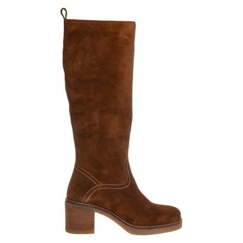 Copenhagen Shoes Moves and Me suède hoge laarzen cognac