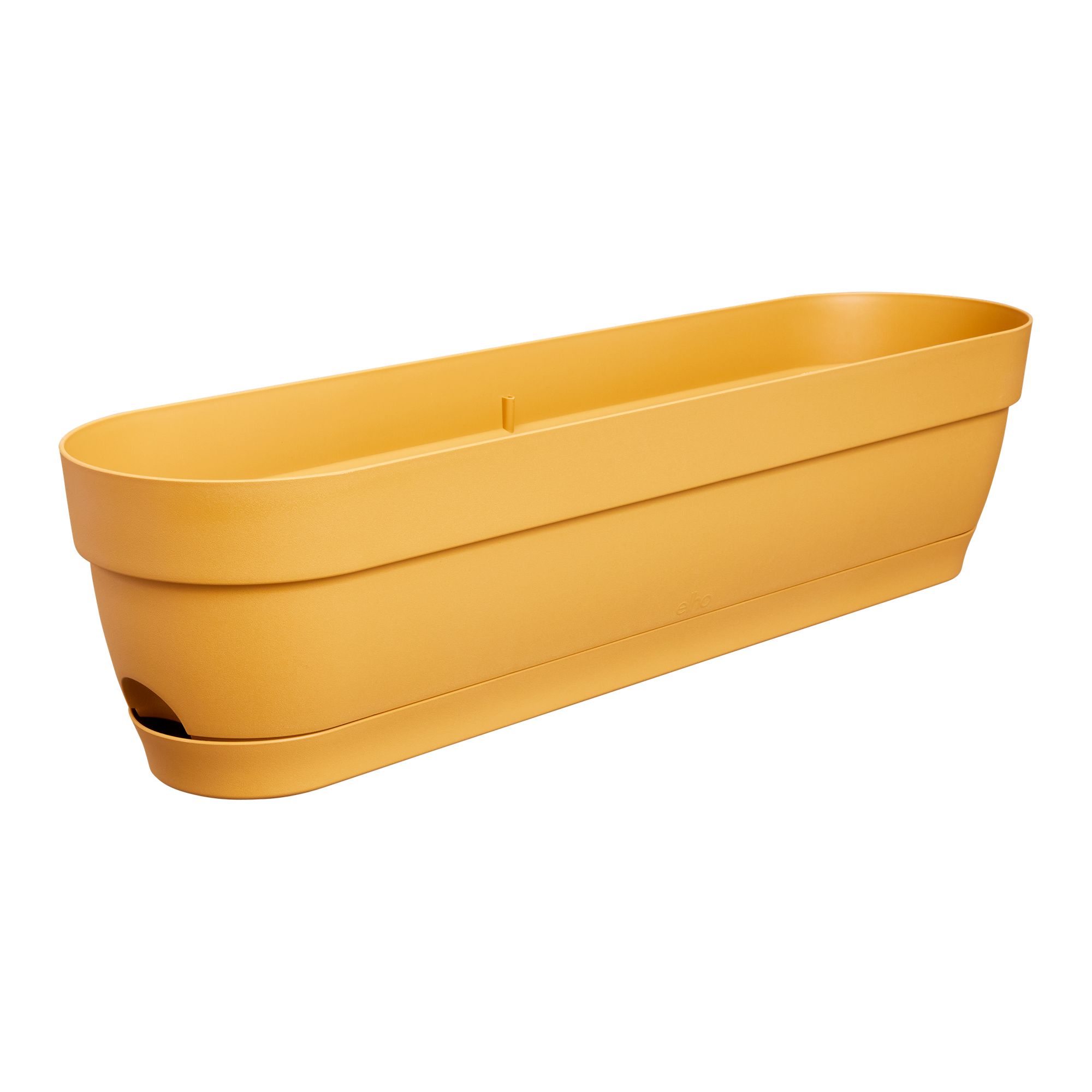 Elho Vibia Campana Balkonbak 70 - Plantenbak voor Balkon - Ø 69.0 x H 17.0 cm - Honinggeel