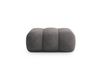 Pouf en velours gris