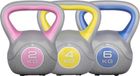 Gorilla Sports Kettlebells - Kunststof Trendy - 2, 4 & 6 kg - Set van 3
