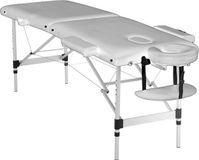 Viking Choice Massagetafel Inklapbaar - 2 Secties - Aluminium - Wit - Professioneel Comfort