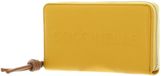 COCCINELLE Leren Portemonnee Metallic Soft Wallet Grained Leather Soleado / Skin Geel