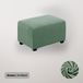 BankhoesDiscounter Knitted Hocker Cover - XXL Green - Design Style - Indoor Use